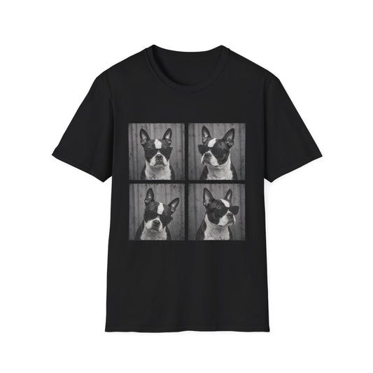 Boston Terrier Photo Booth Tee - Black