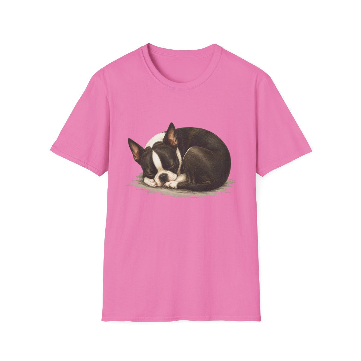 Boston Terrier Rest At Last Tee - Azalea