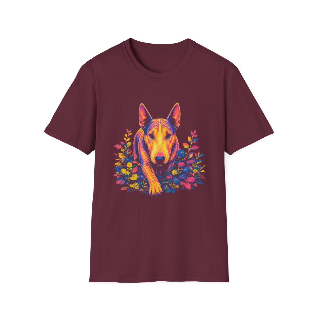 Bull Terrier Bold Spirit Tee - Maroon