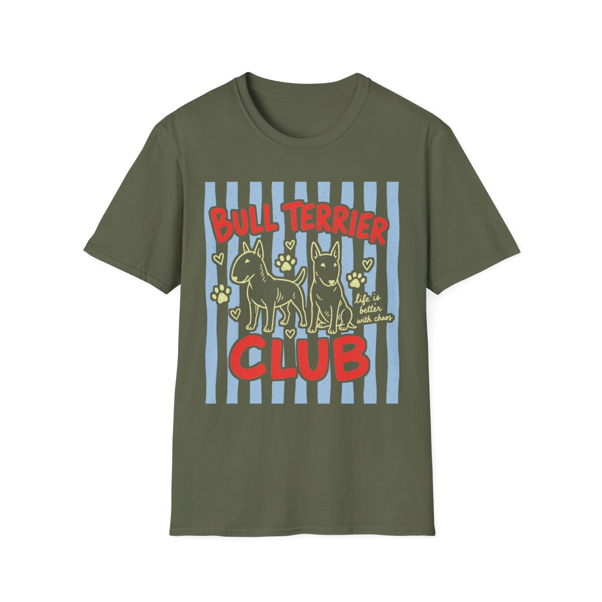 Bull Terrier Club Tee - Military Green