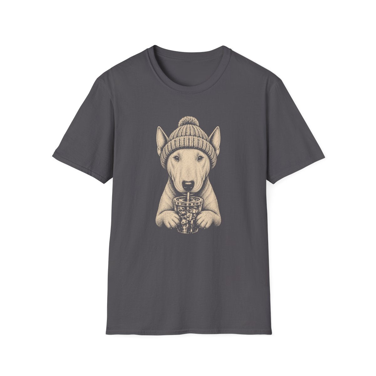 Bull Terrier Cold Brew Tee - Charcoal