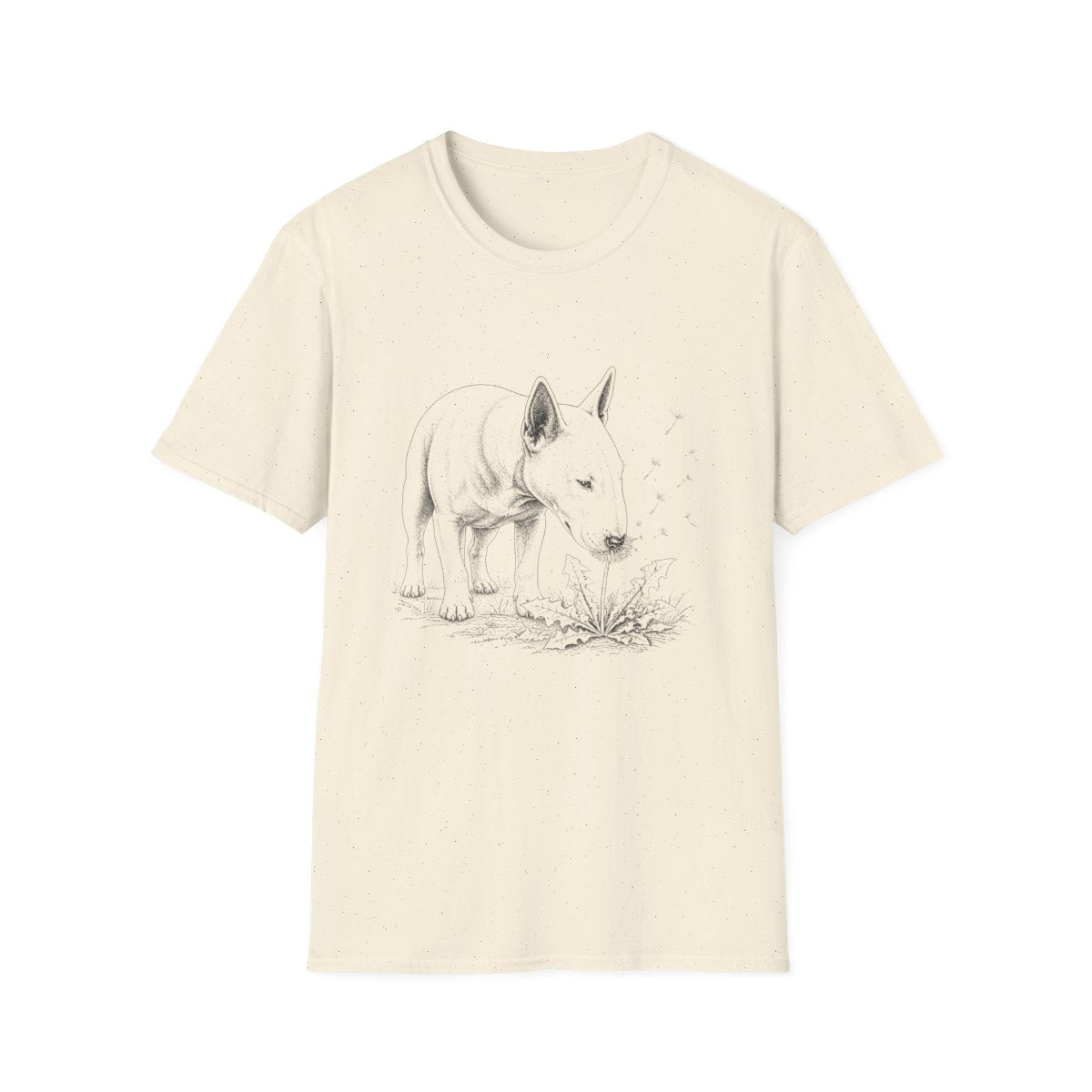Bull Terrier Make A Wish Tee - Natural