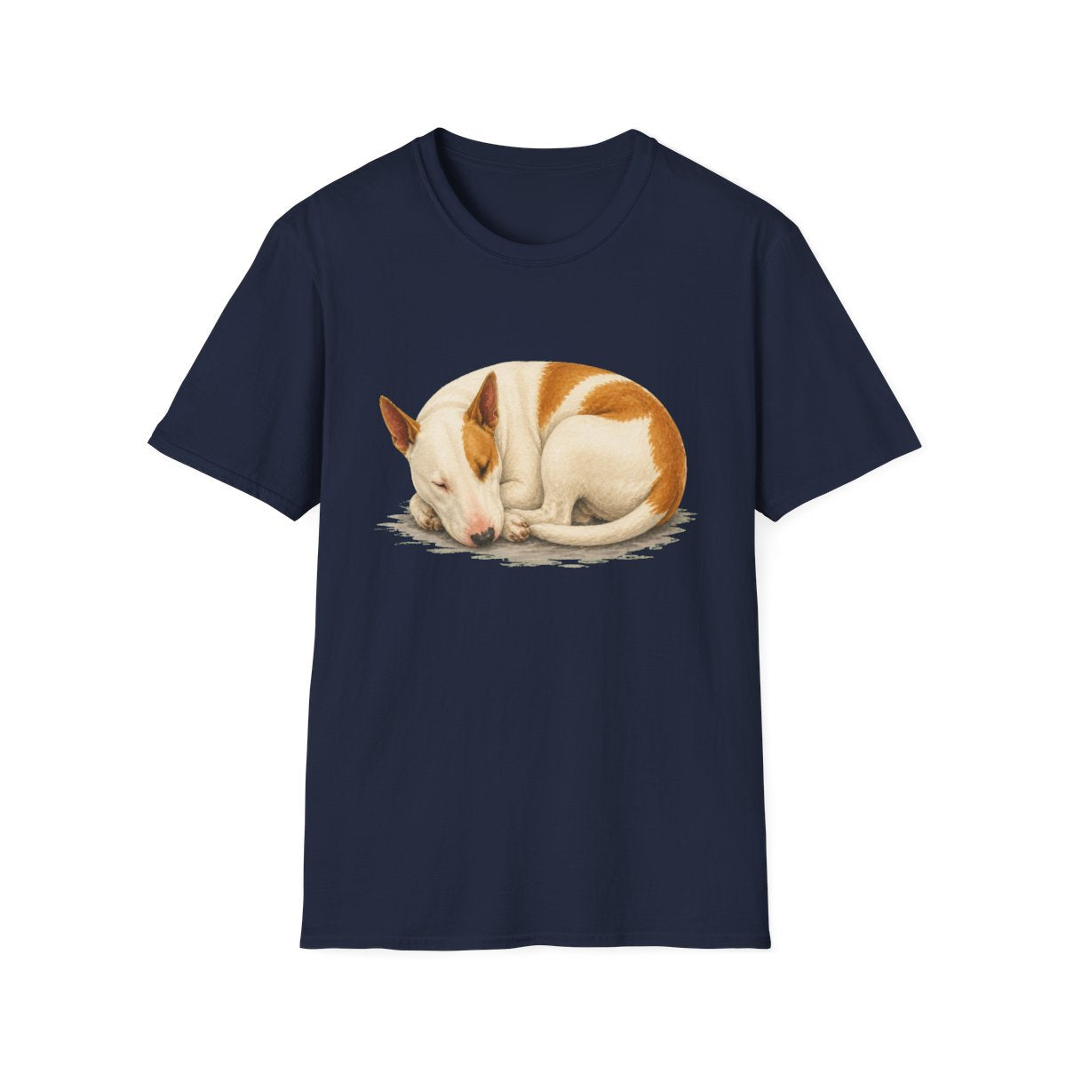 Bull Terrier Rest At Last Tee - Navy