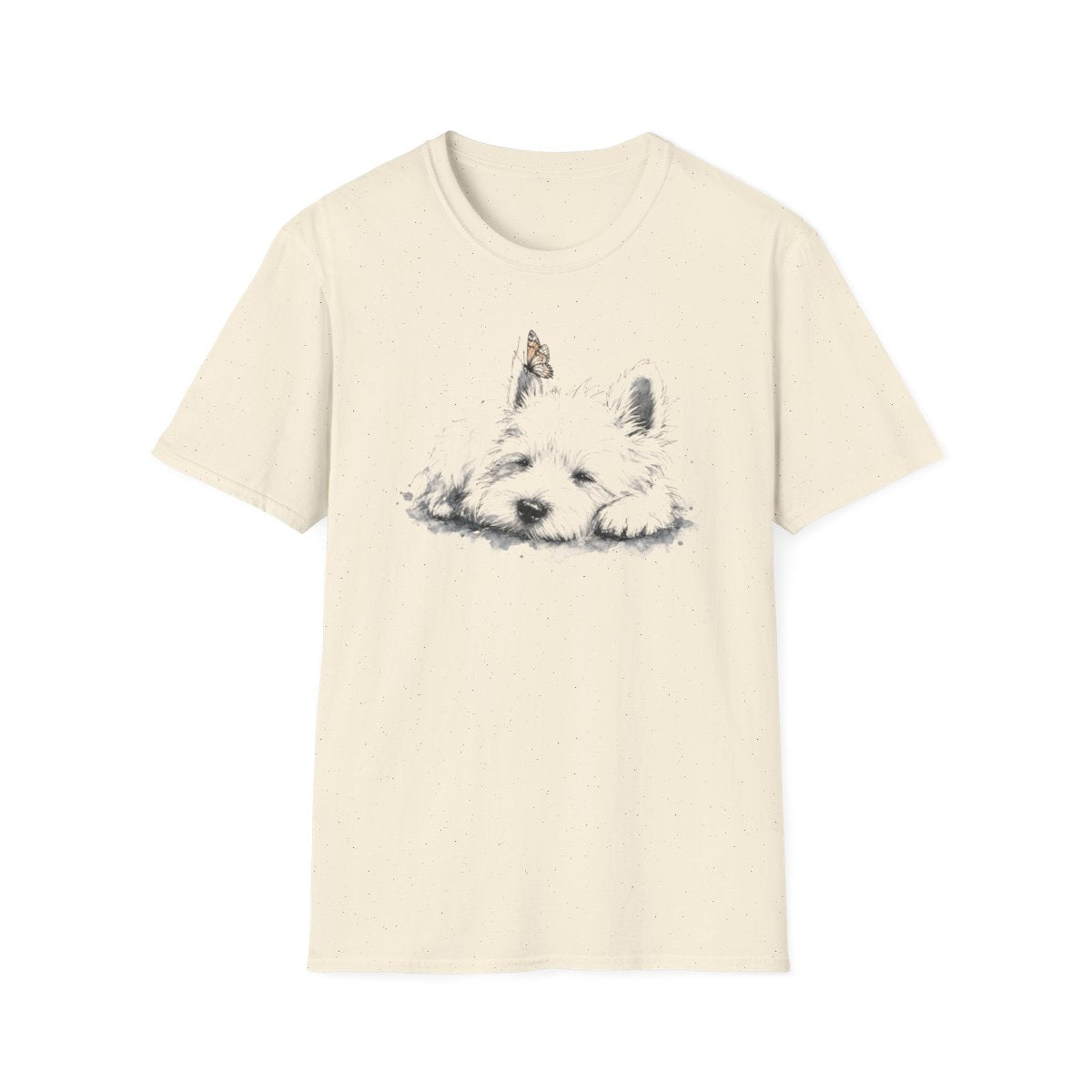 Butterfly Nap Westie Tee - Natural