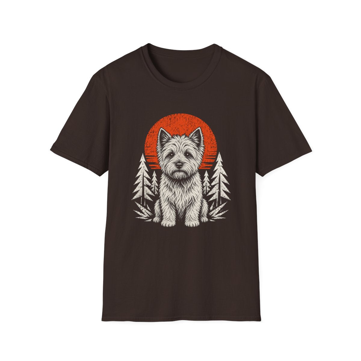 Cairn Terrier Adventure Club Tee - Dark Chocolate