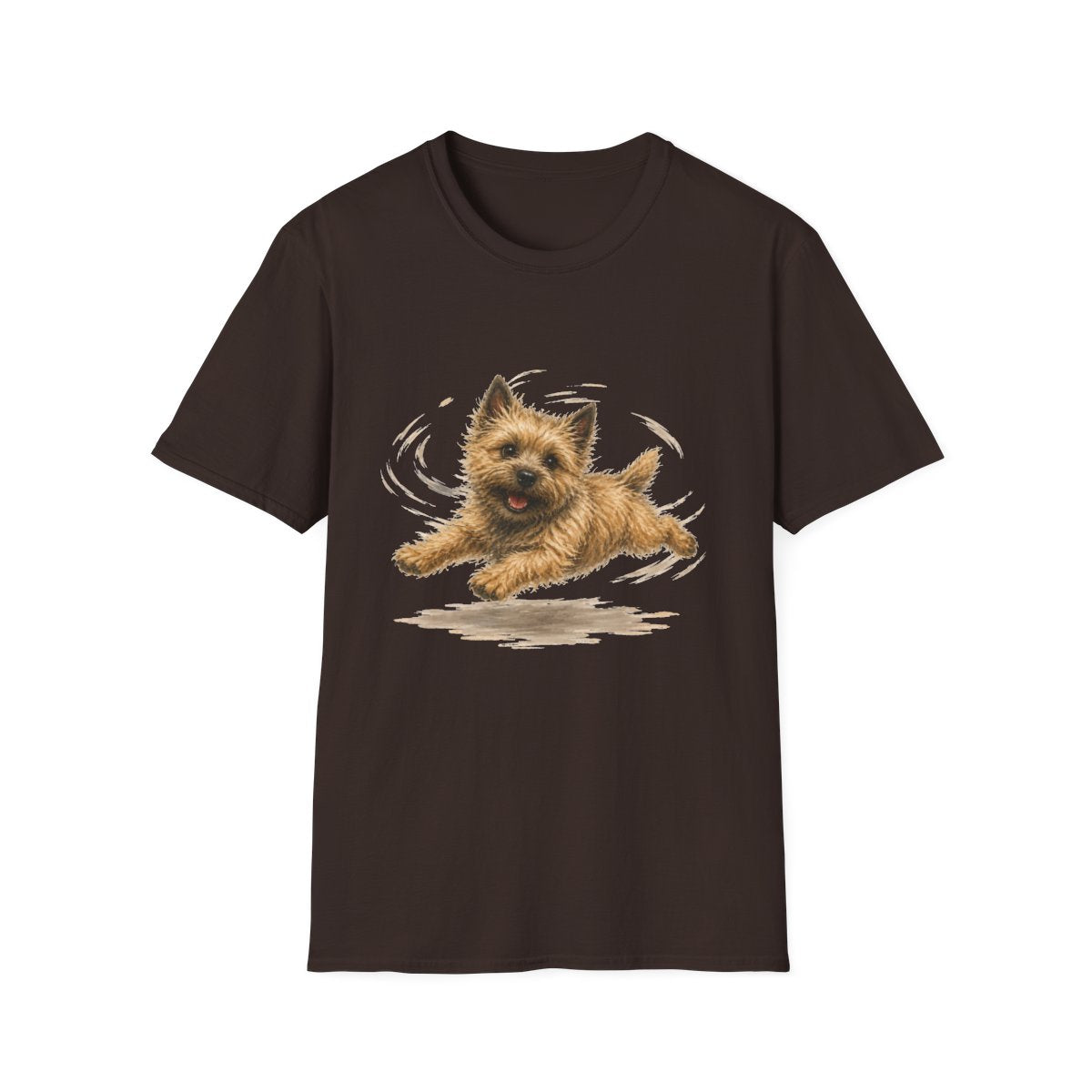 Cairn Terrier Certified Zoomies Champion Tee - Dark Chocolate
