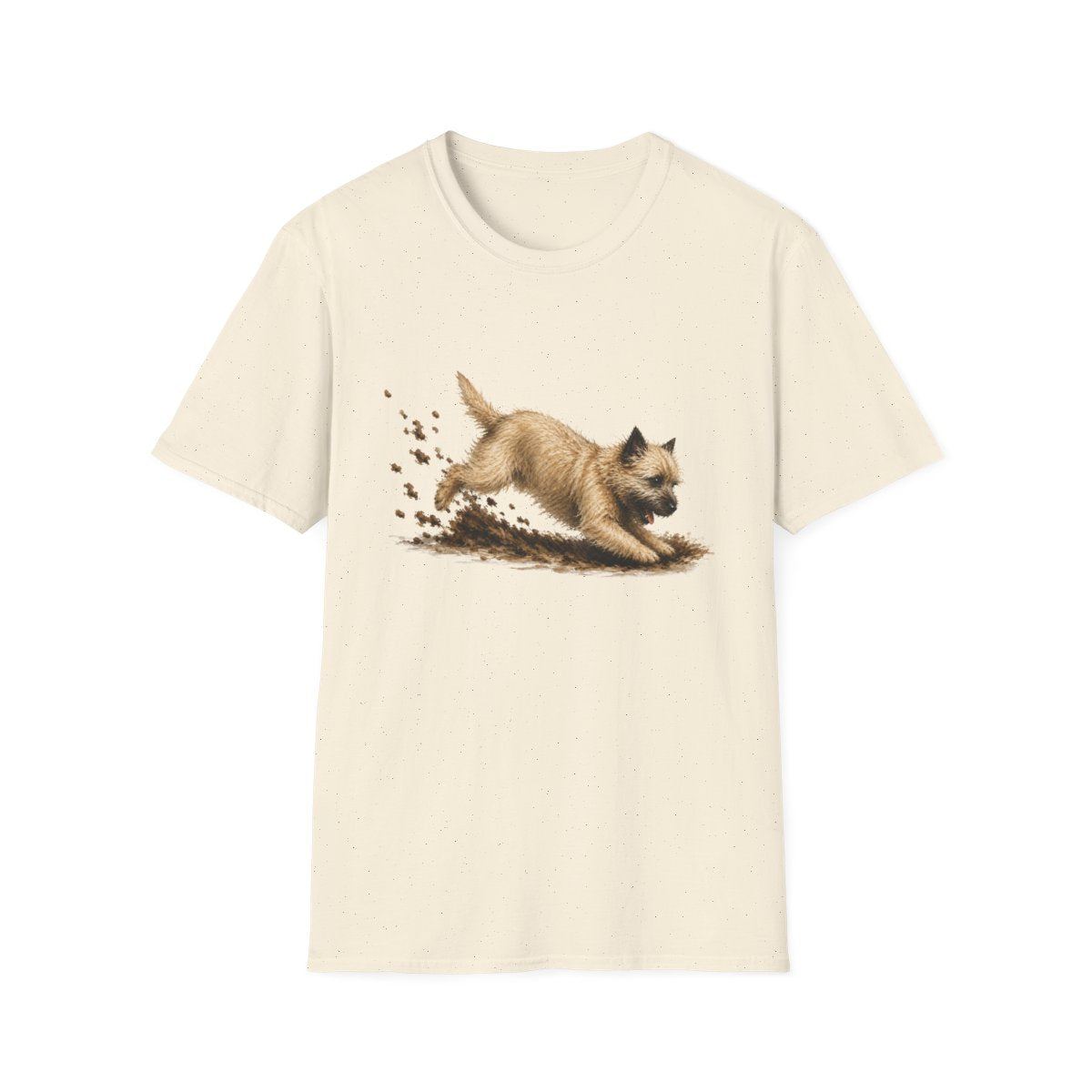 Cairn Terrier Excavating Mode On Tee - Natural