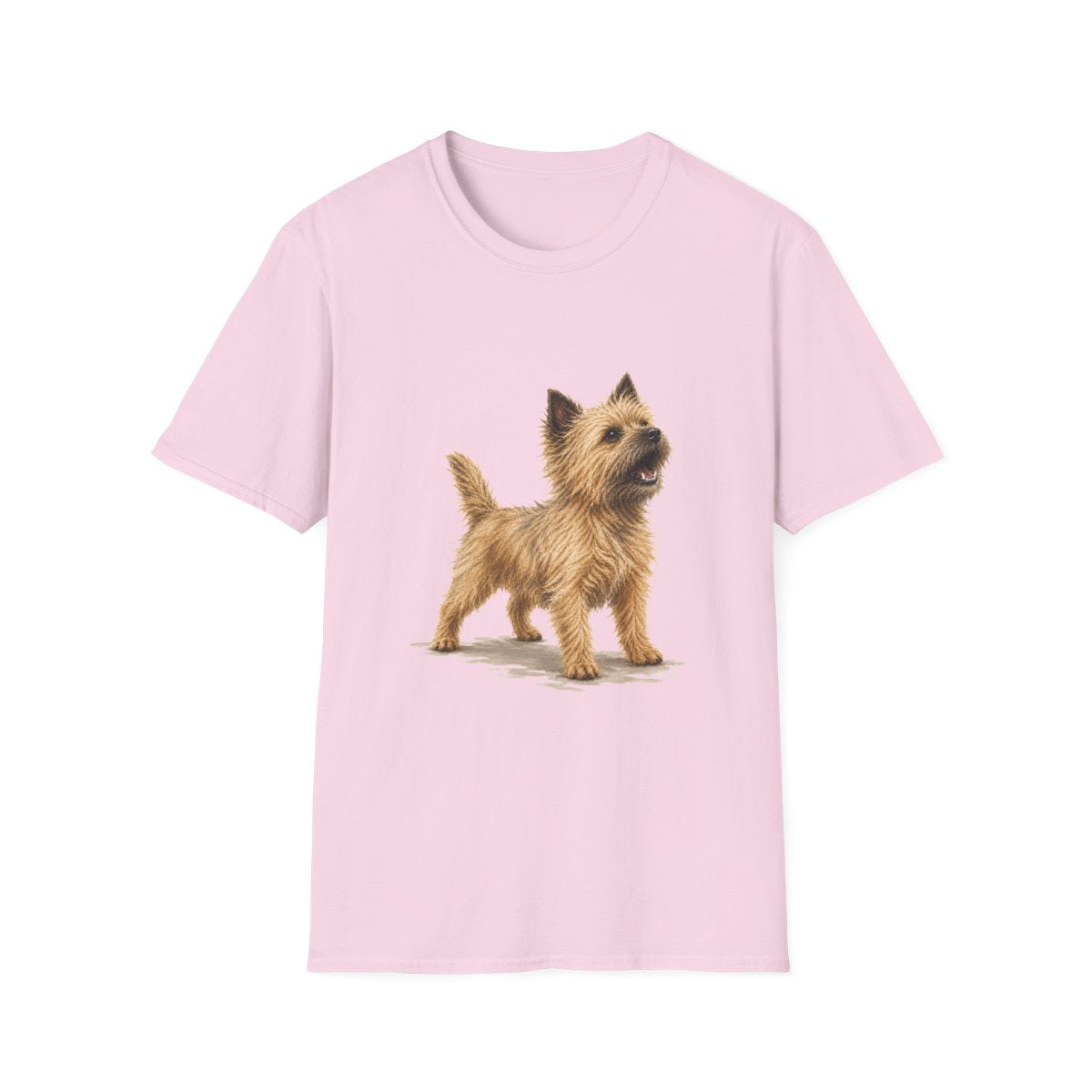 Cairn Terrier Head Of Security Tee - Light Pink