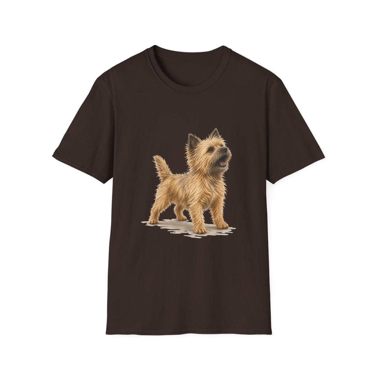 Cairn Terrier Head Of Security Tee - Dark Chocolate