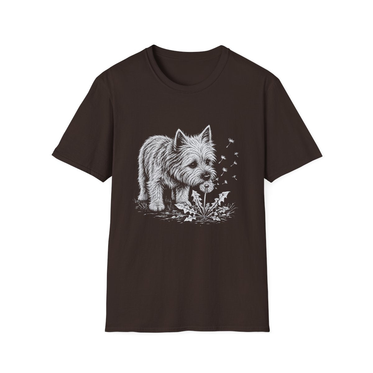 Cairn Terrier Make A Wish Tee - Dark Chocolate