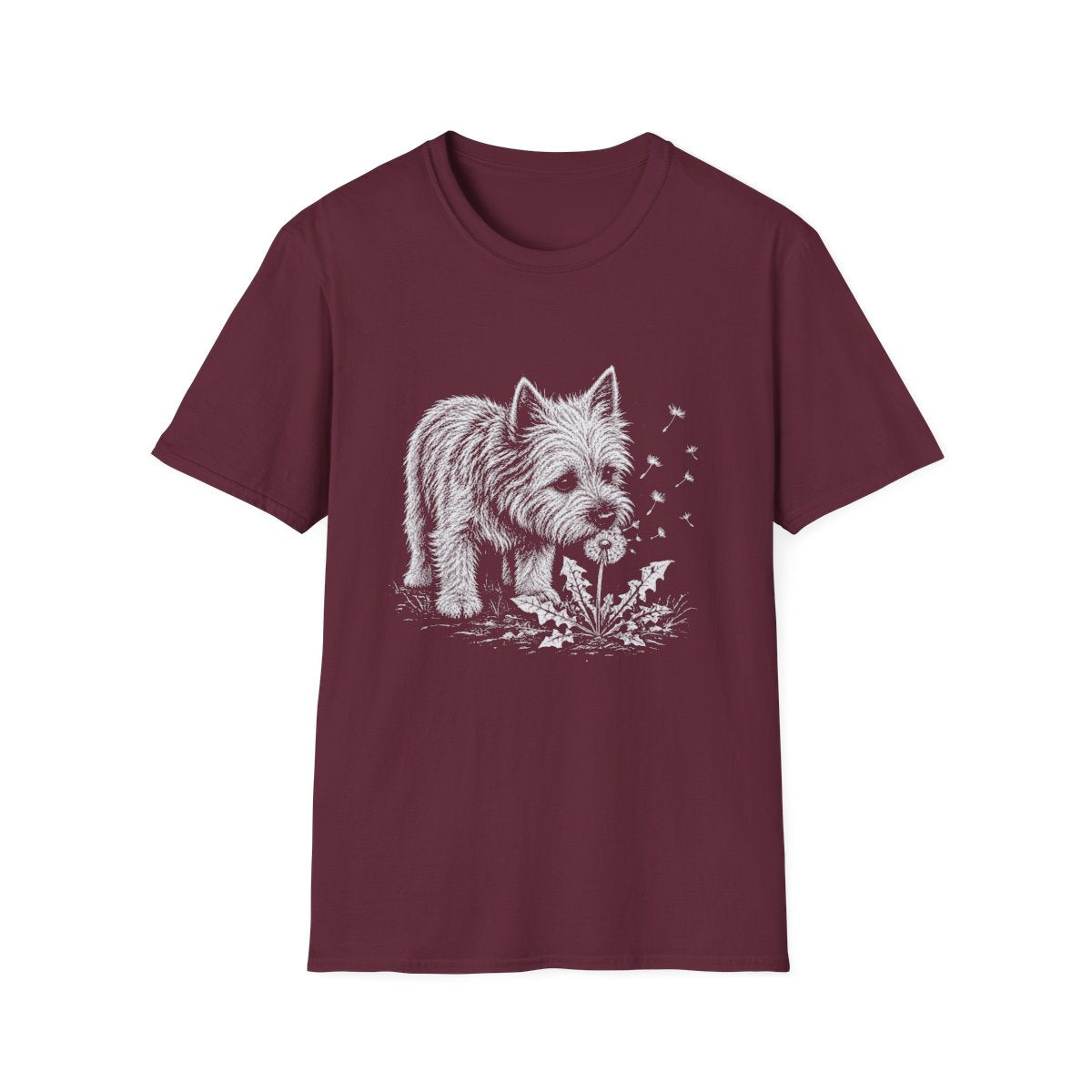 Cairn Terrier Make A Wish Tee - Maroon