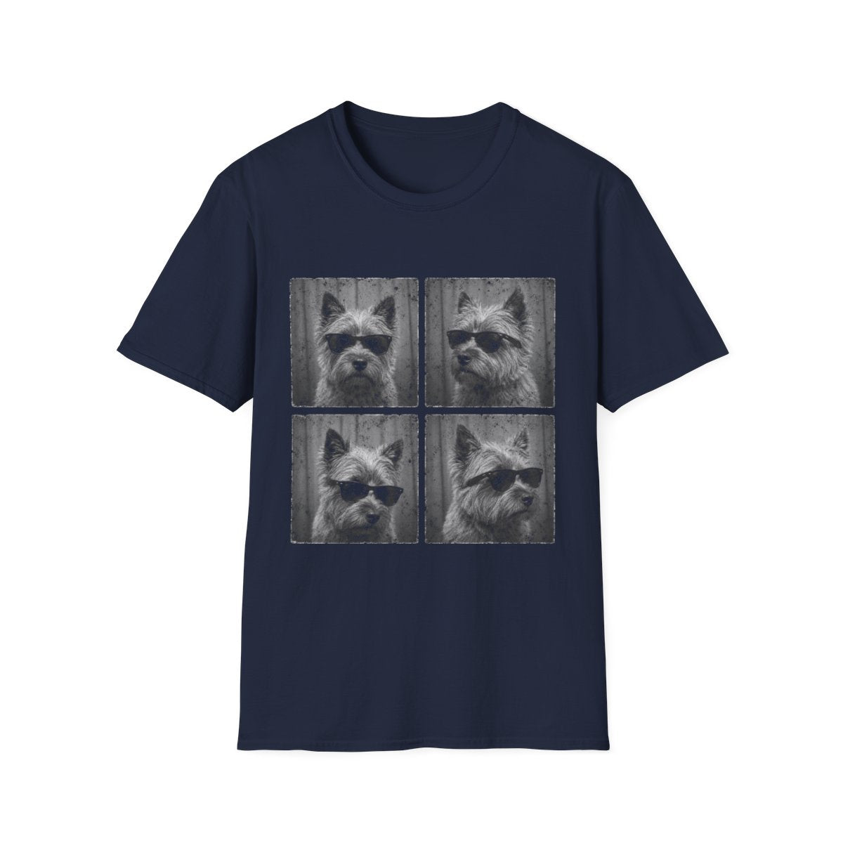 Cairn Terrier Photo Booth Tee - Navy