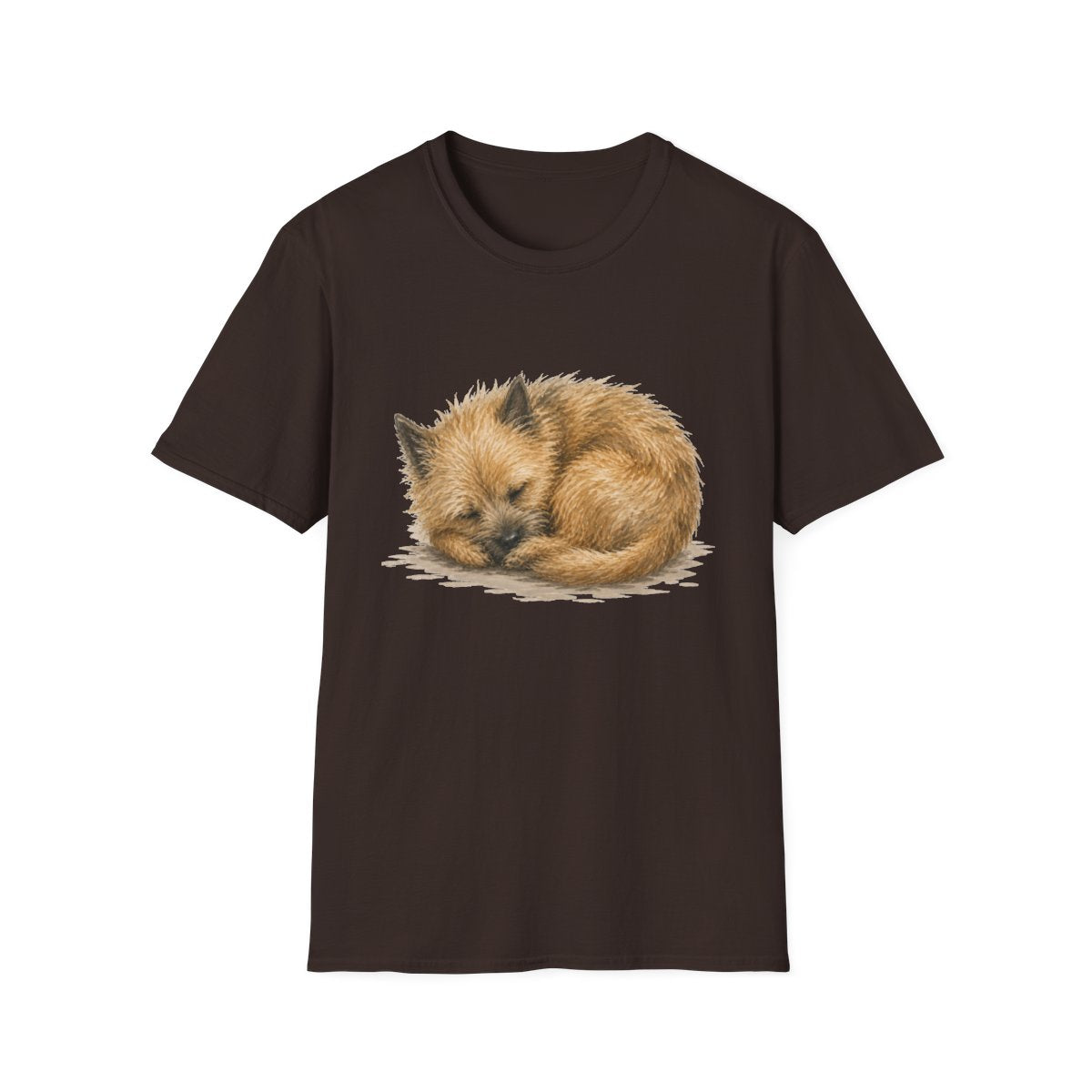Cairn Terrier Rest At Last Tee - Dark Chocolate