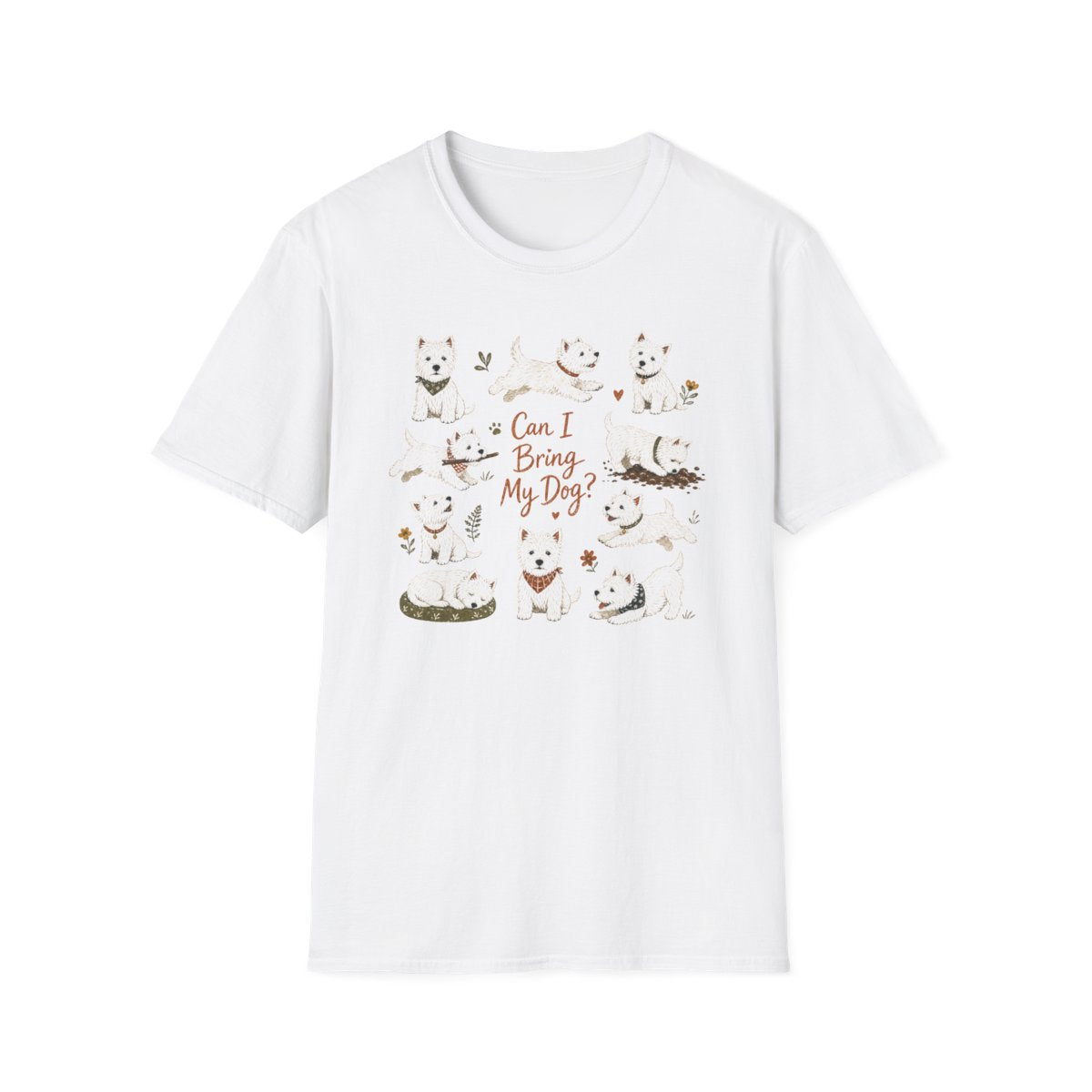 Can I Bring My Westie Tee - White
