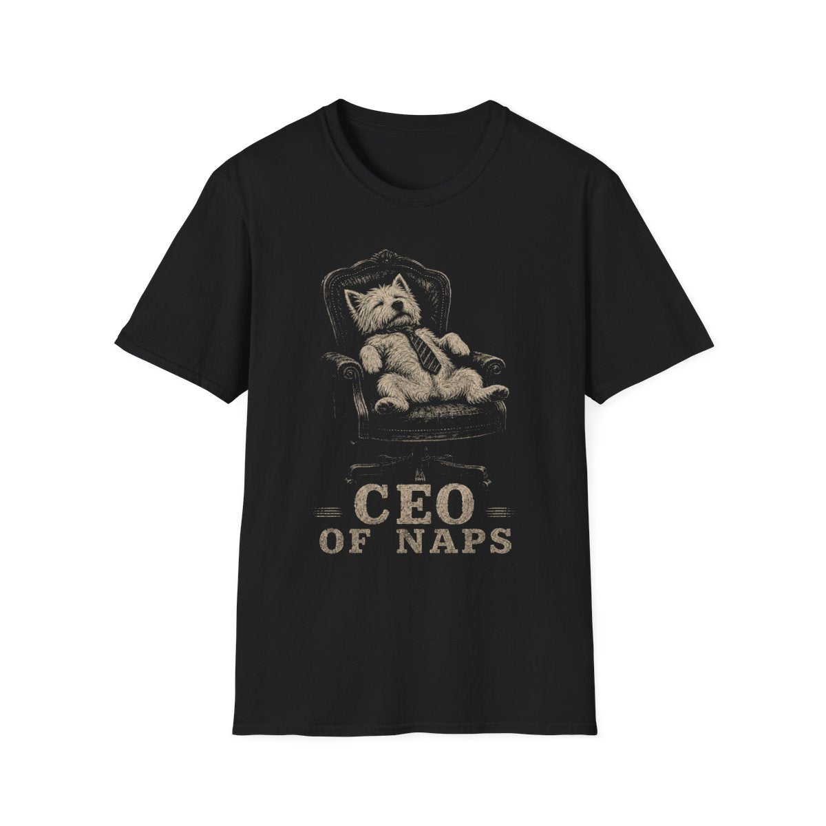 CEO Of Naps Westie Tee - Black