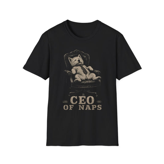 CEO Of Naps Westie Tee - Black