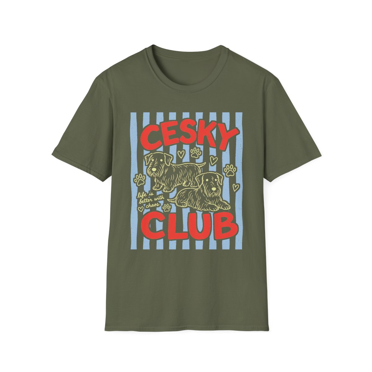 Cesky Club Tee - Military Green