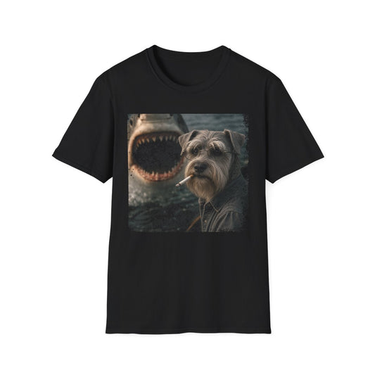 Cesky Terrier and Shark Tee - Black