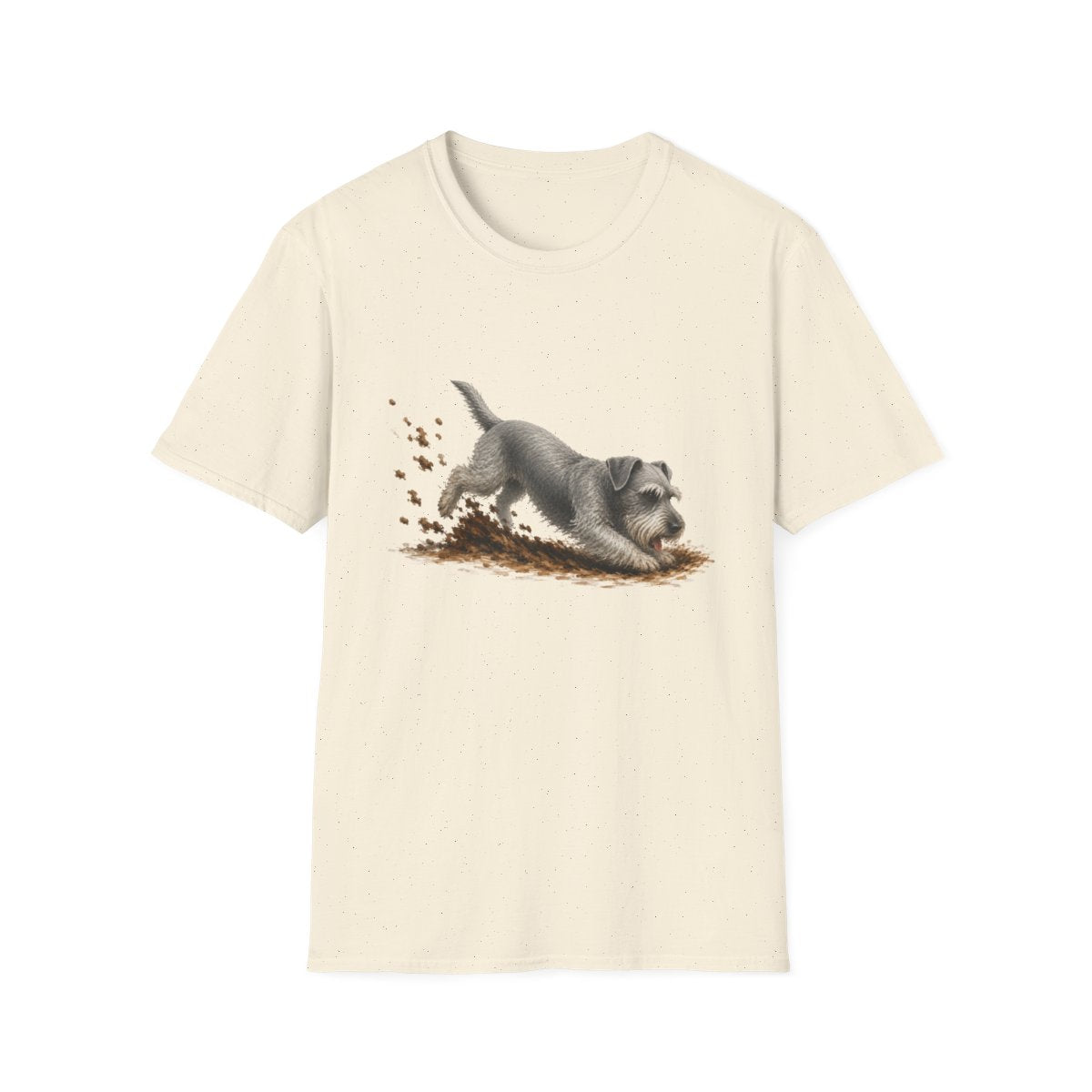 Cesky Terrier Excavating Mode On Tee - Natural