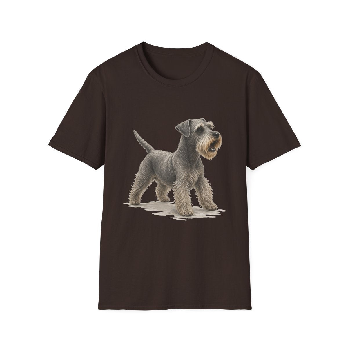 Cesky Terrier Head Of Security Tee - Dark Chocolate