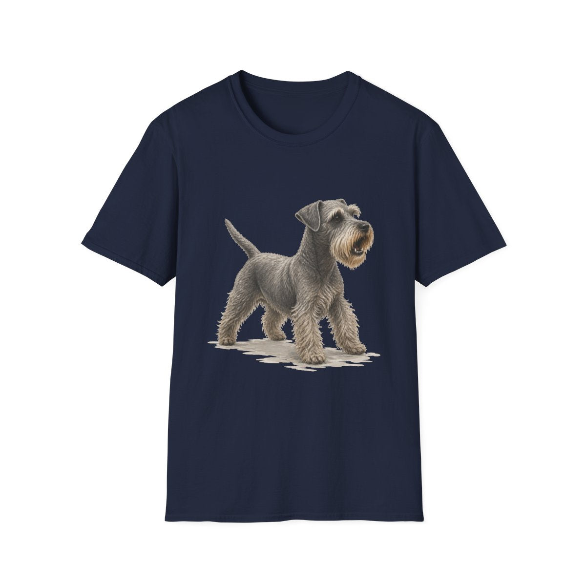 Cesky Terrier Head Of Security Tee - Navy