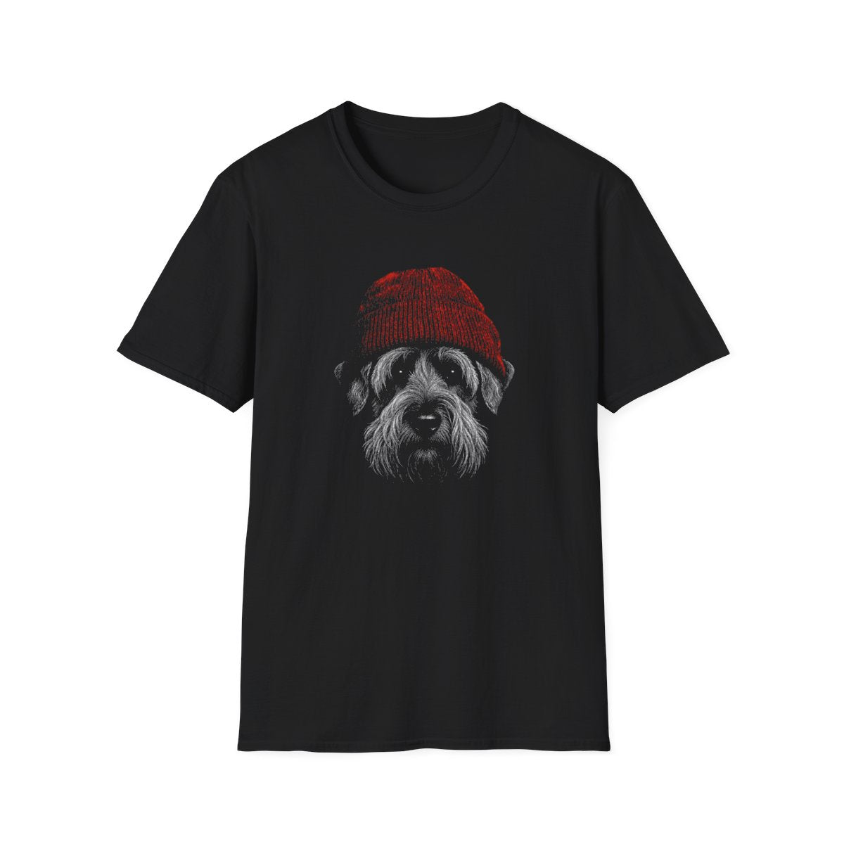 Cesky Terrier In Beanie Tee - Black