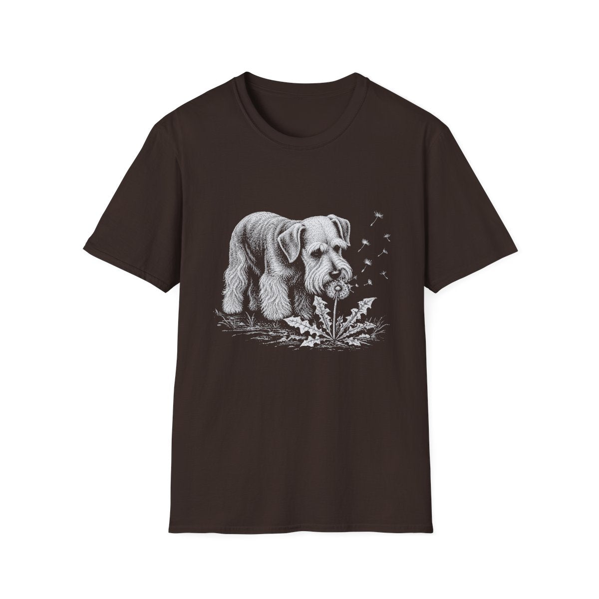 Cesky Terrier Make A Wish Tee - Dark Chocolate