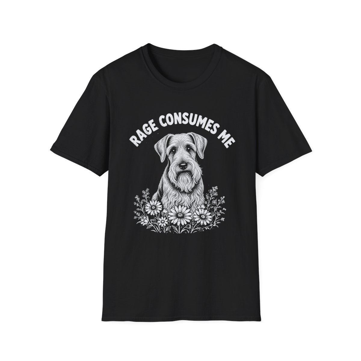 Cesky Terrier Rage Consumes Me Tee - Black