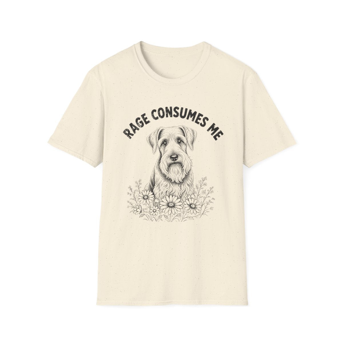 Cesky Terrier Rage Consumes Me Tee - Natural