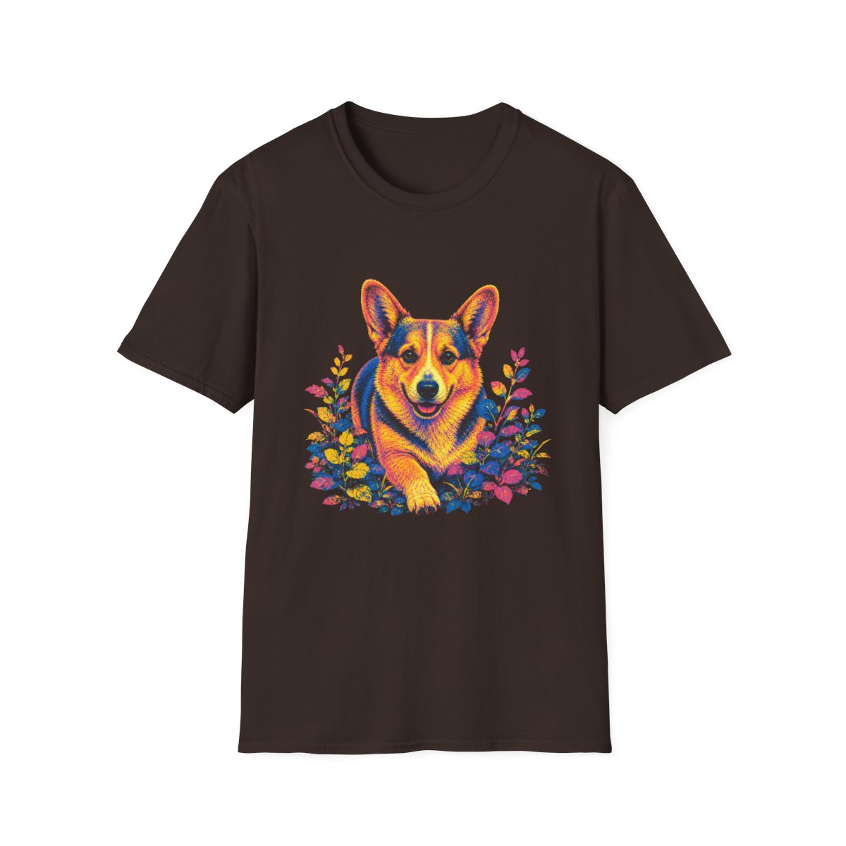 Corgi Bold Spirit Tee - Dark Chocolate