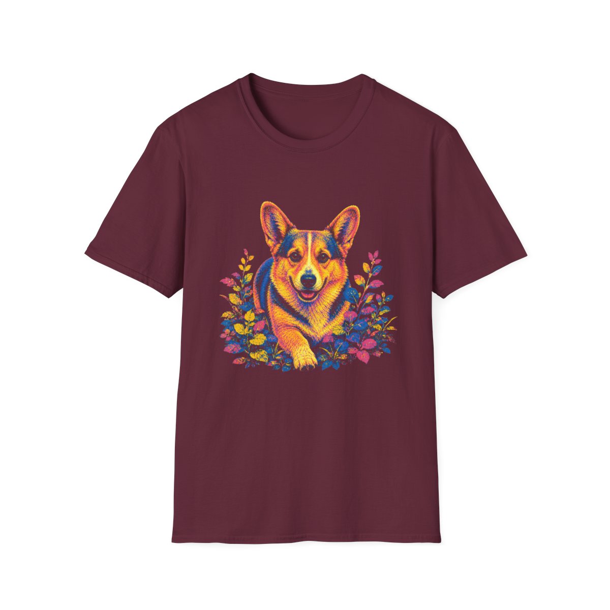 Corgi Bold Spirit Tee - Maroon