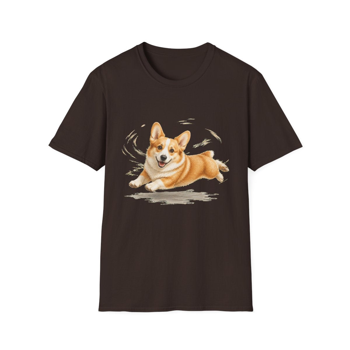 Corgi Certified Zoomies Champion Tee - Dark Chocolate