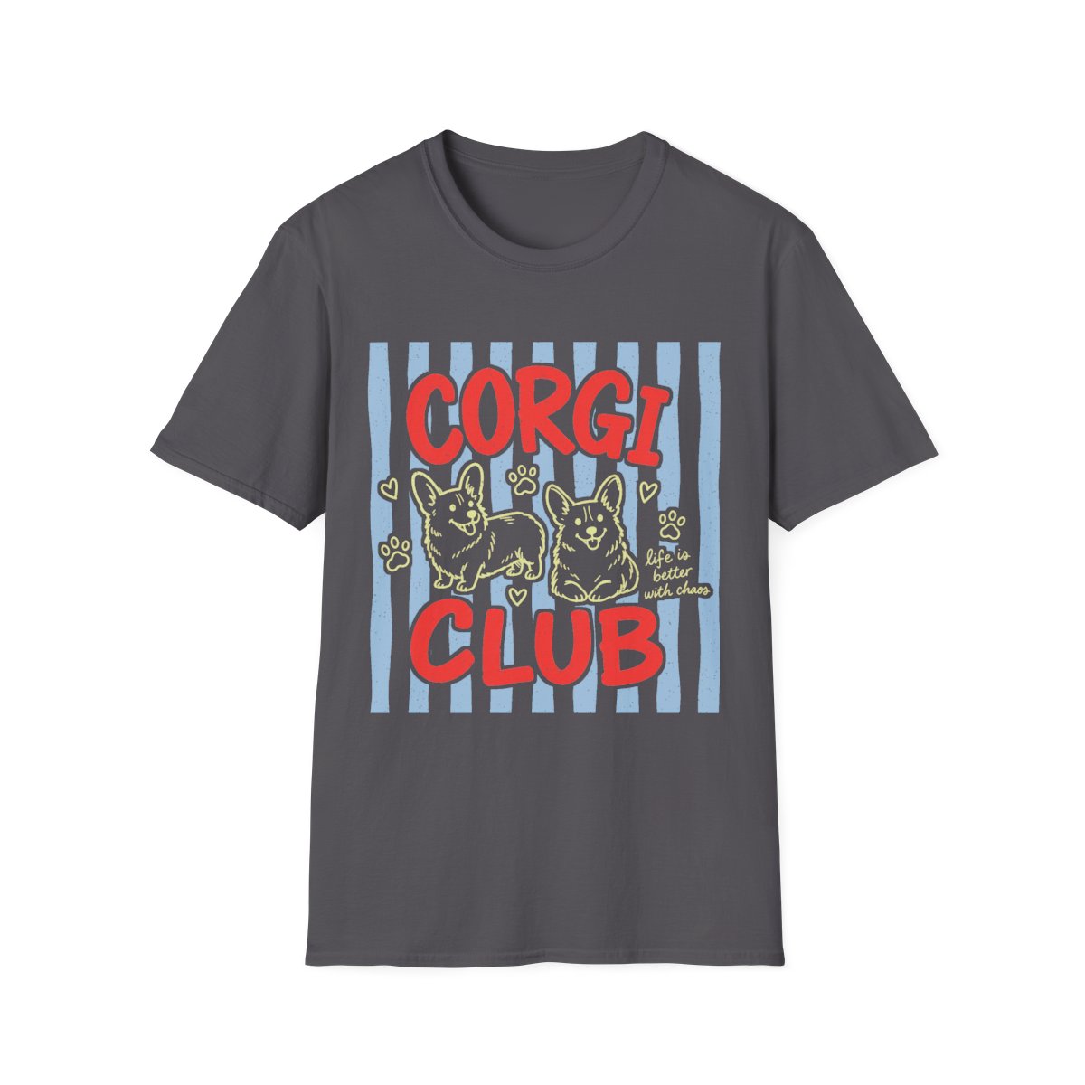 Corgi Club Tee - Charcoal