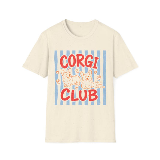 Corgi Club Tee - Natural
