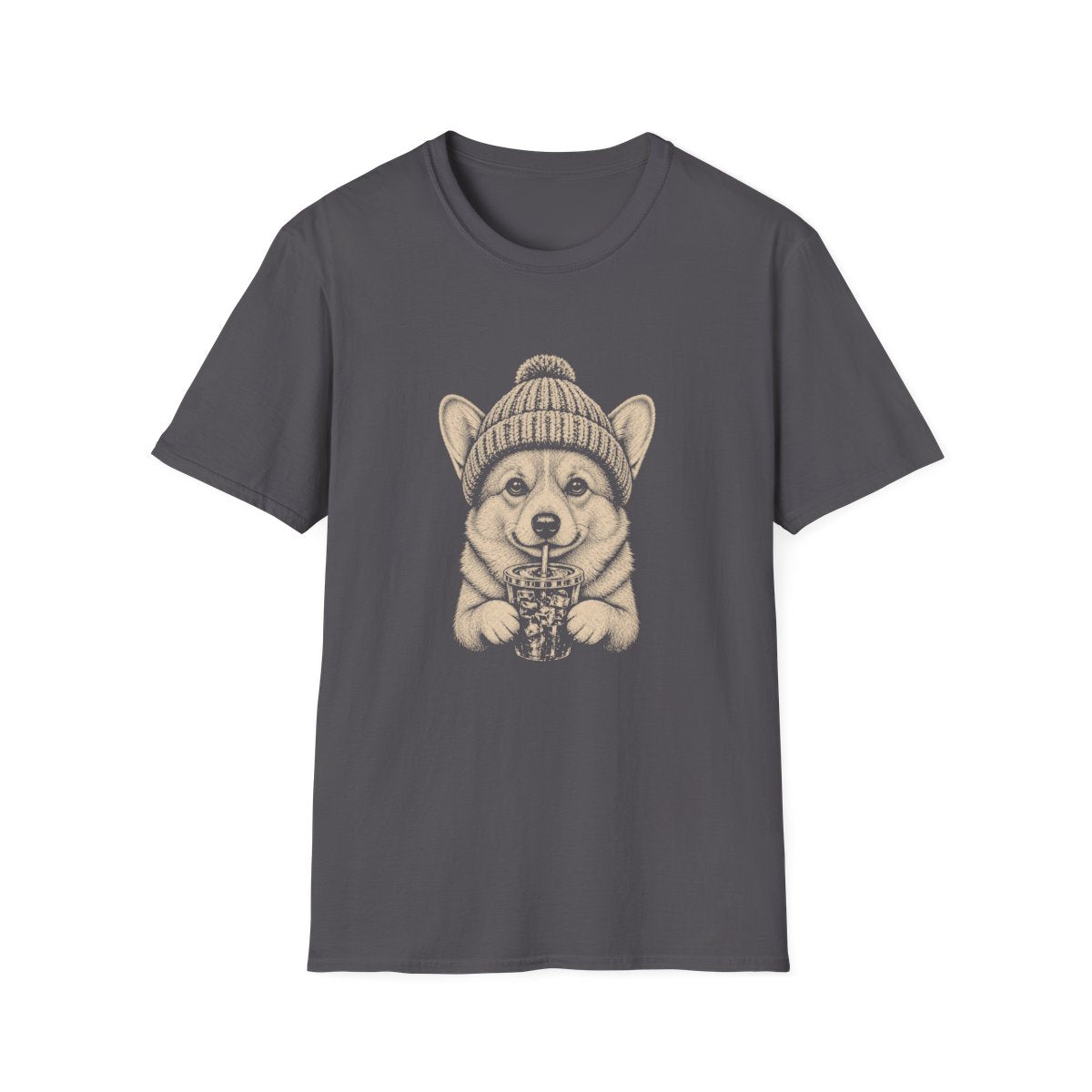 Corgi Cold Brew Tee - Charcoal