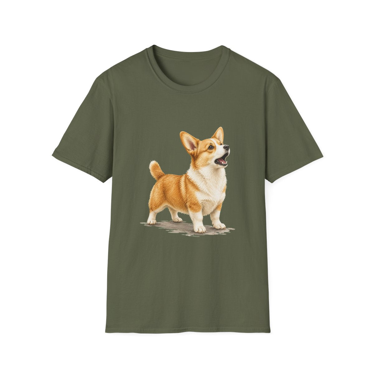 Corgi Head Of Security Tee - Military Green