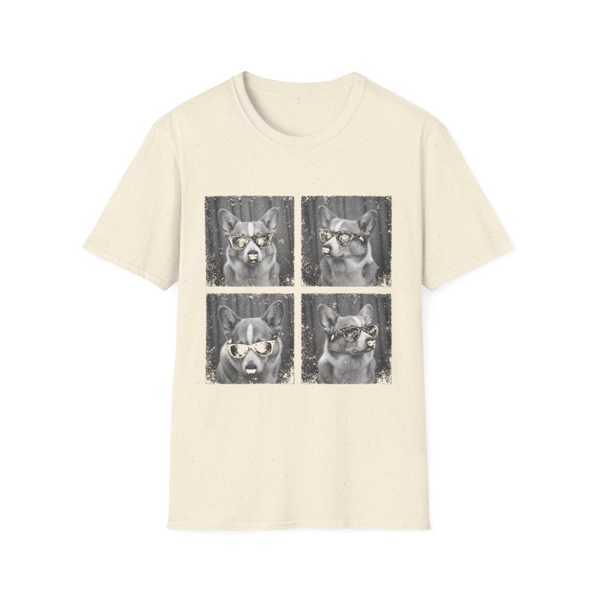 Corgi Photo Booth Tee - Natural