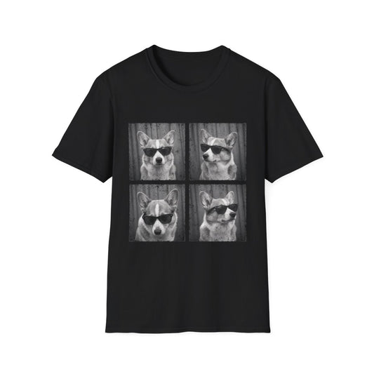 Corgi Photo Booth Tee - Black