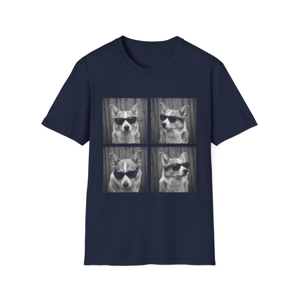 Corgi Photo Booth Tee - Navy