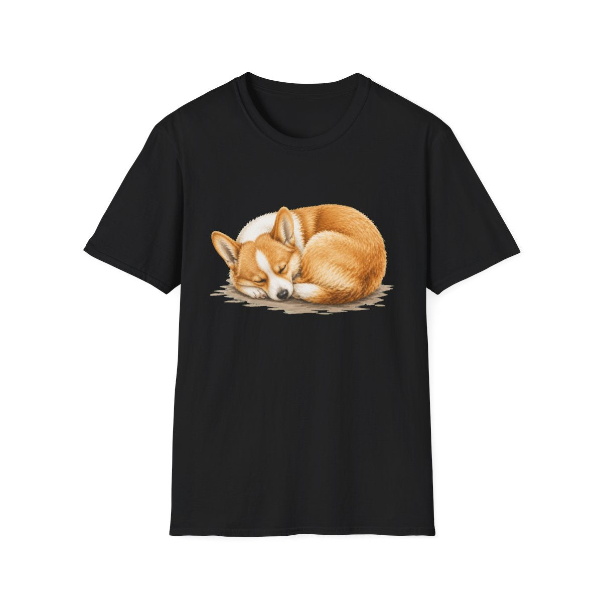 Corgi Rest At Last Tee - Black