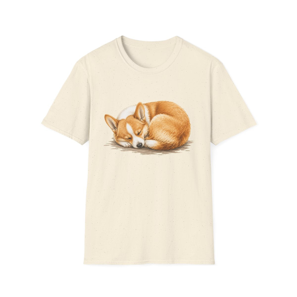 Corgi Rest At Last Tee - Natural