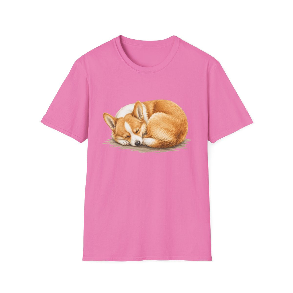 Corgi Rest At Last Tee - Azalea