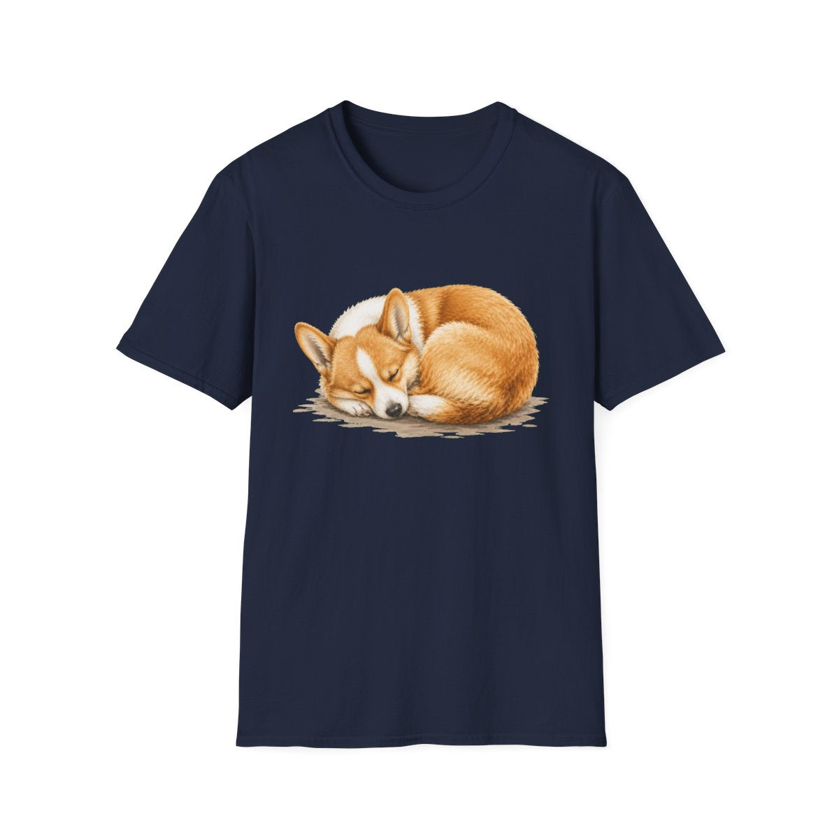 Corgi Rest At Last Tee - Navy