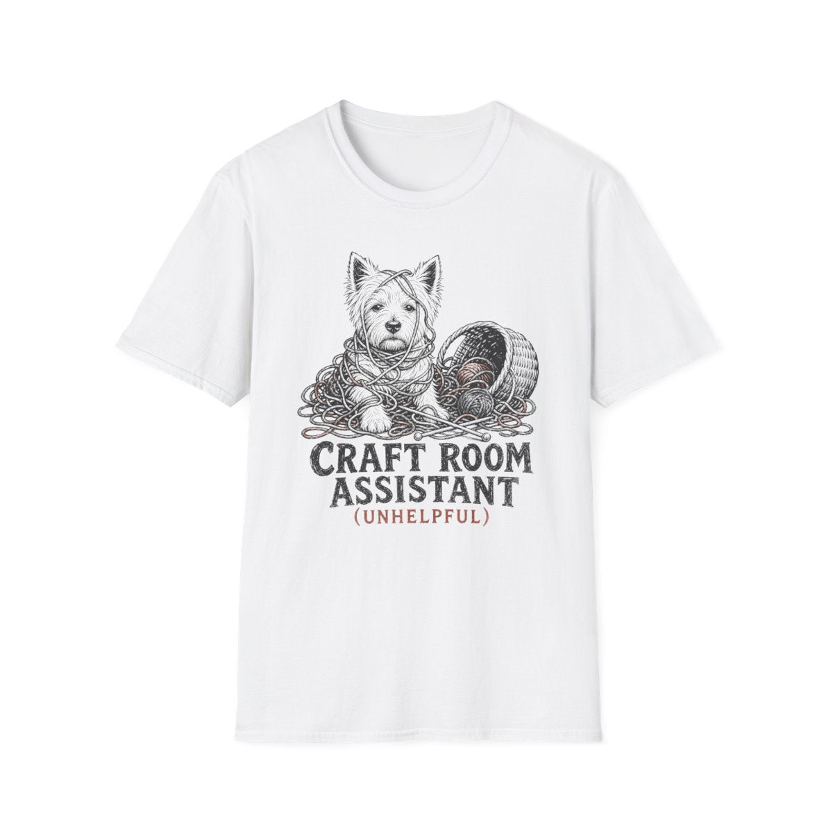 Craft Room Westie Tee - White