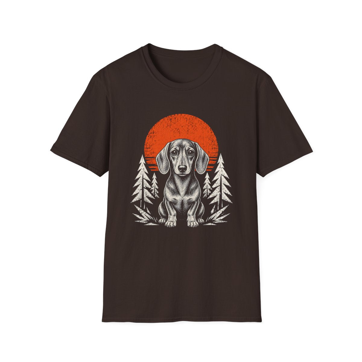 Dachshund Adventure Club Tee - Dark Chocolate