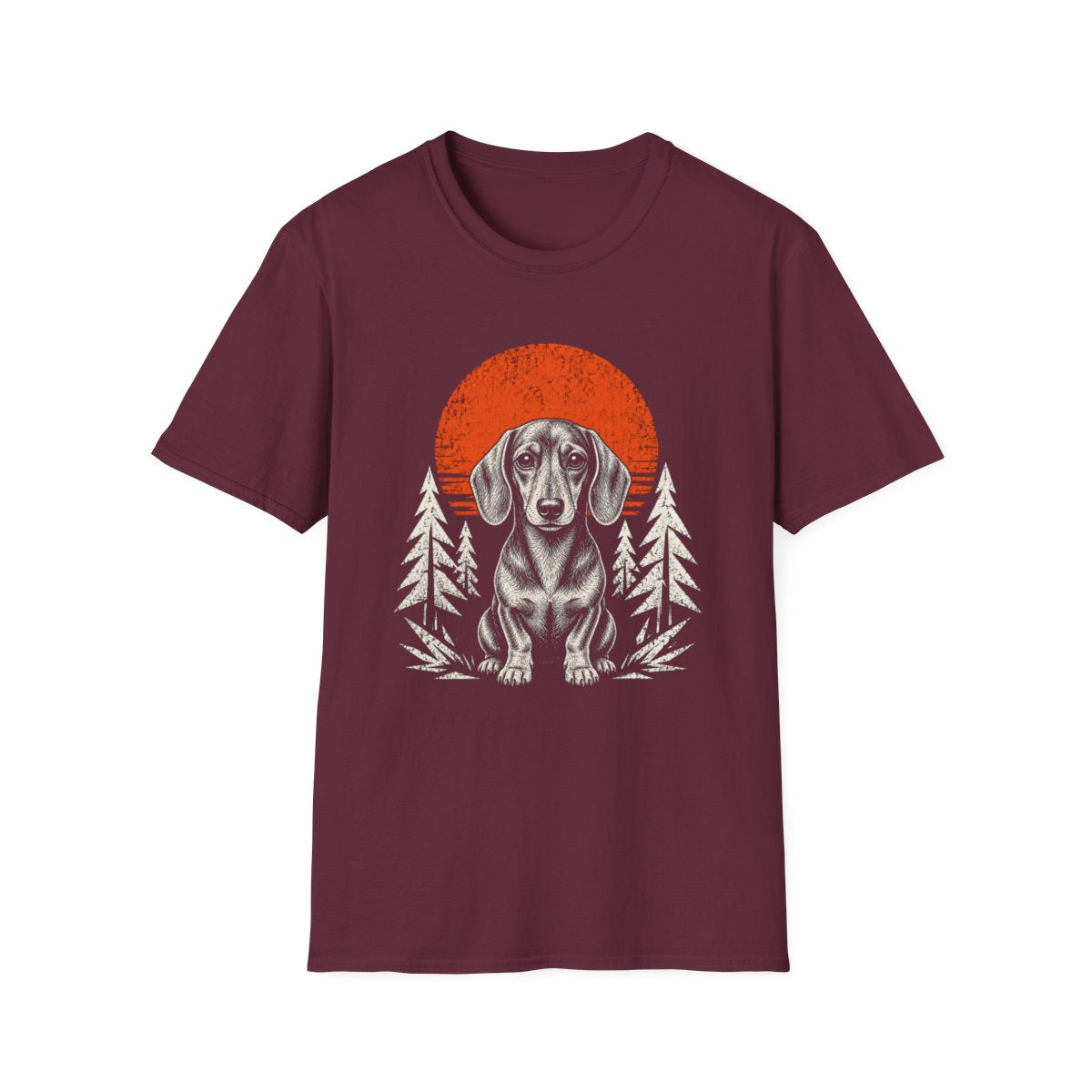 Dachshund Adventure Club Tee - Maroon