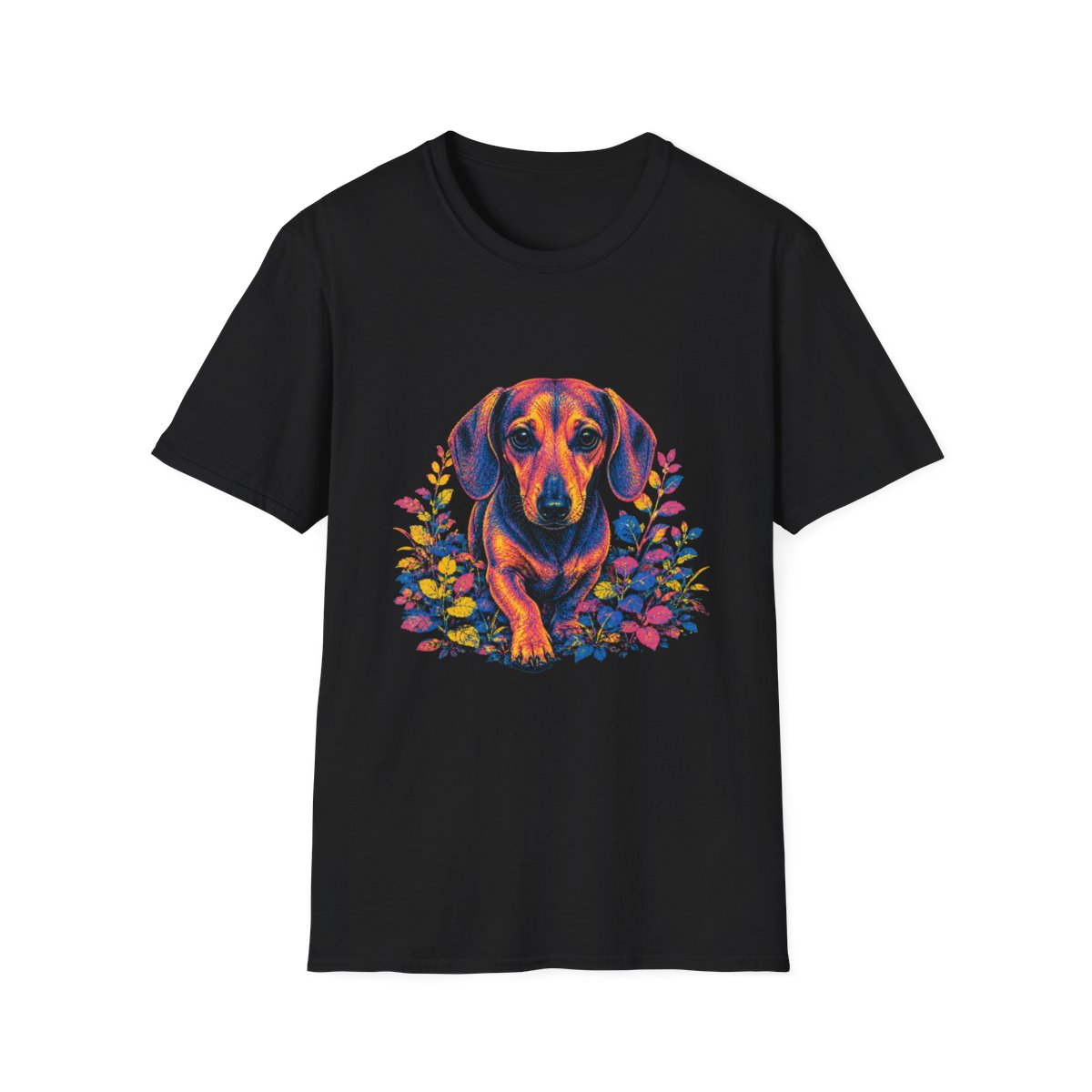 Dachshund Bold Spirit Tee - Black