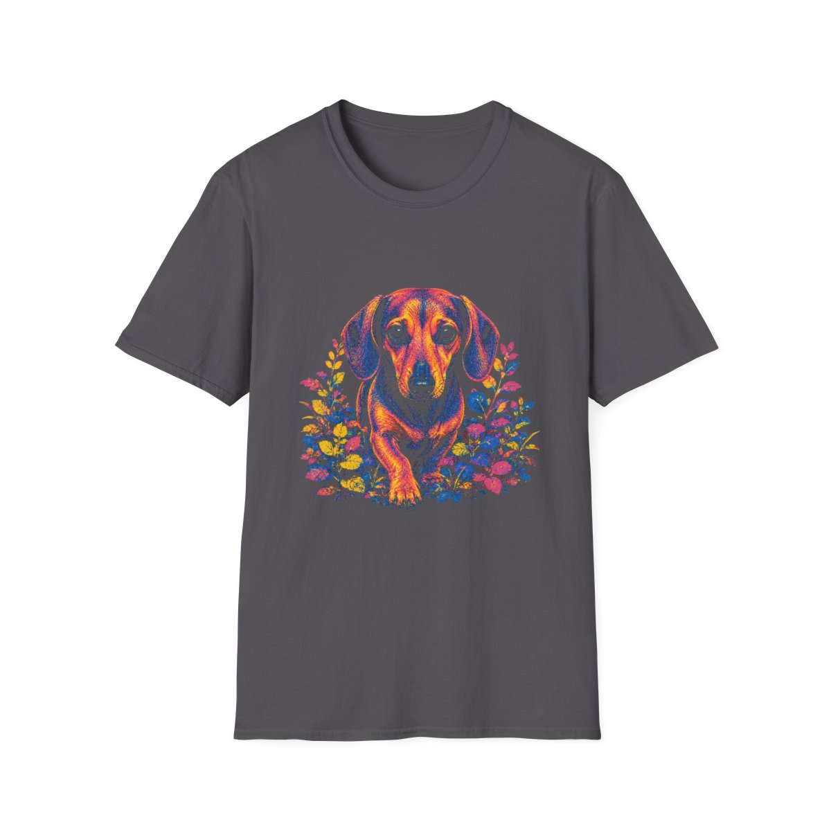 Dachshund Bold Spirit Tee - Charcoal