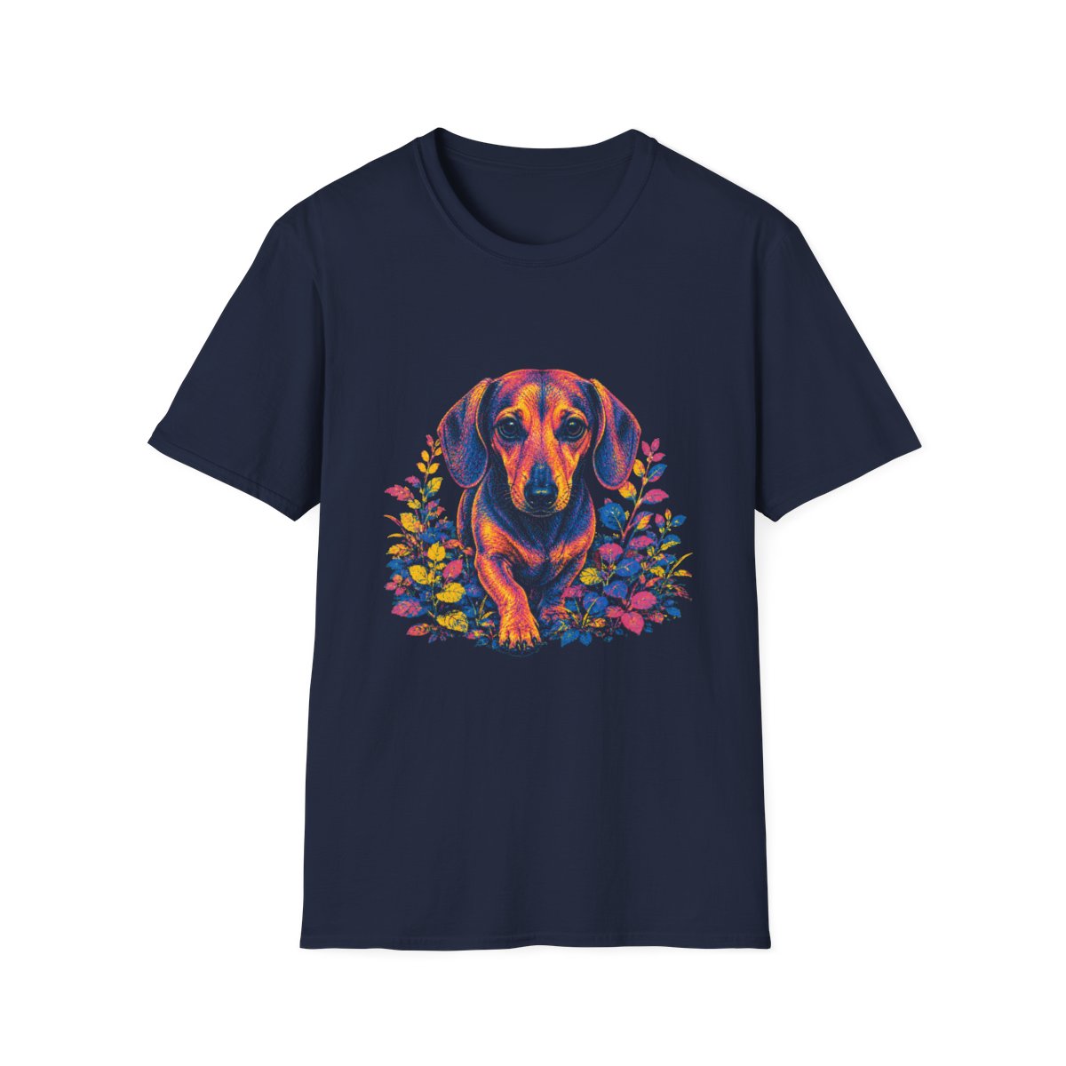 Dachshund Bold Spirit Tee - Navy
