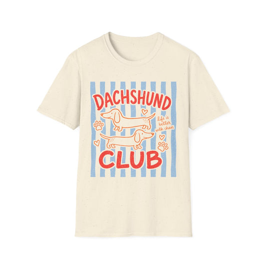 Dachshund Club Tee - Natural
